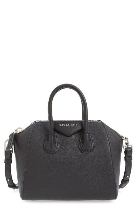 Givenchy Antigona Micro Leather Cross-body Bag, Black