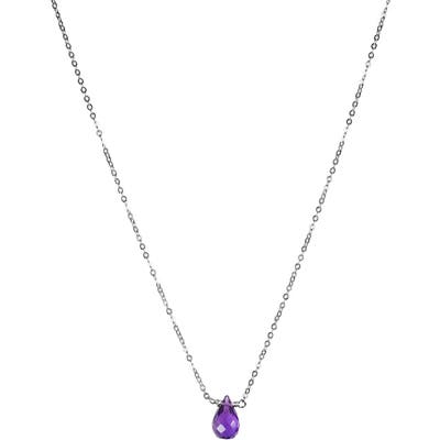 Nashelle February Synthetic Birthstone Choker Necklace