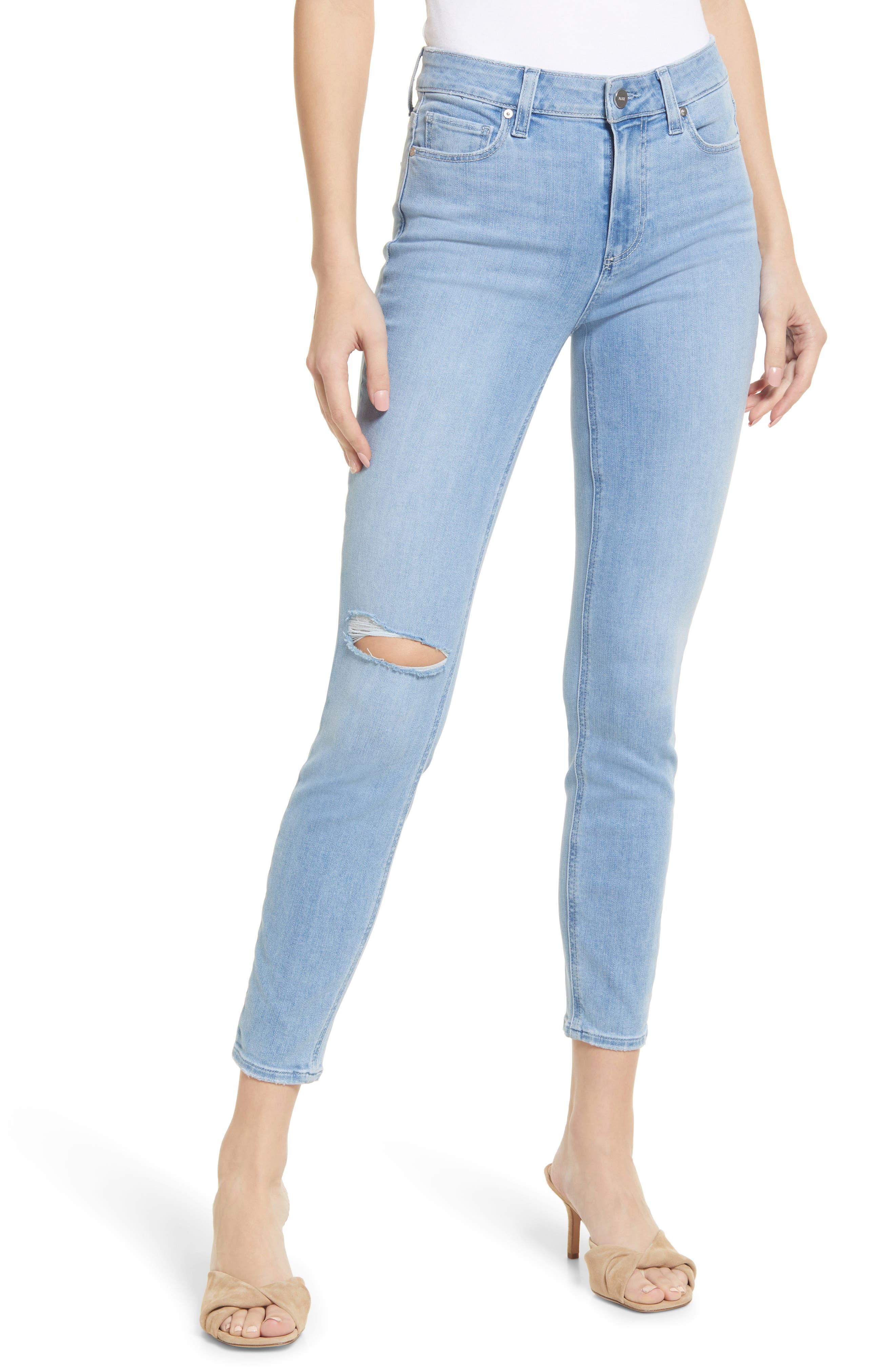 Womens Clothing Jeans Skinny jeans PAIGE Denim Hoxton Ankle Skinny Jeans in Blue 