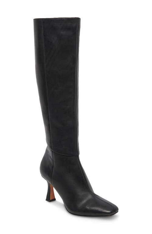 Dolce Vita Gyra Knee High Boot In Black Leather