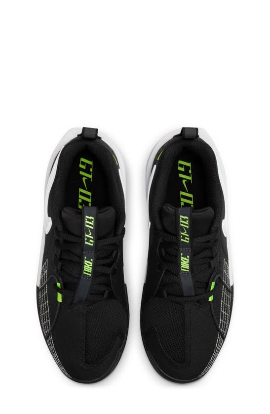Shop Nike Kids' G.t. Cut 3 Basketball Shoe In Black/ White/ Anthracite