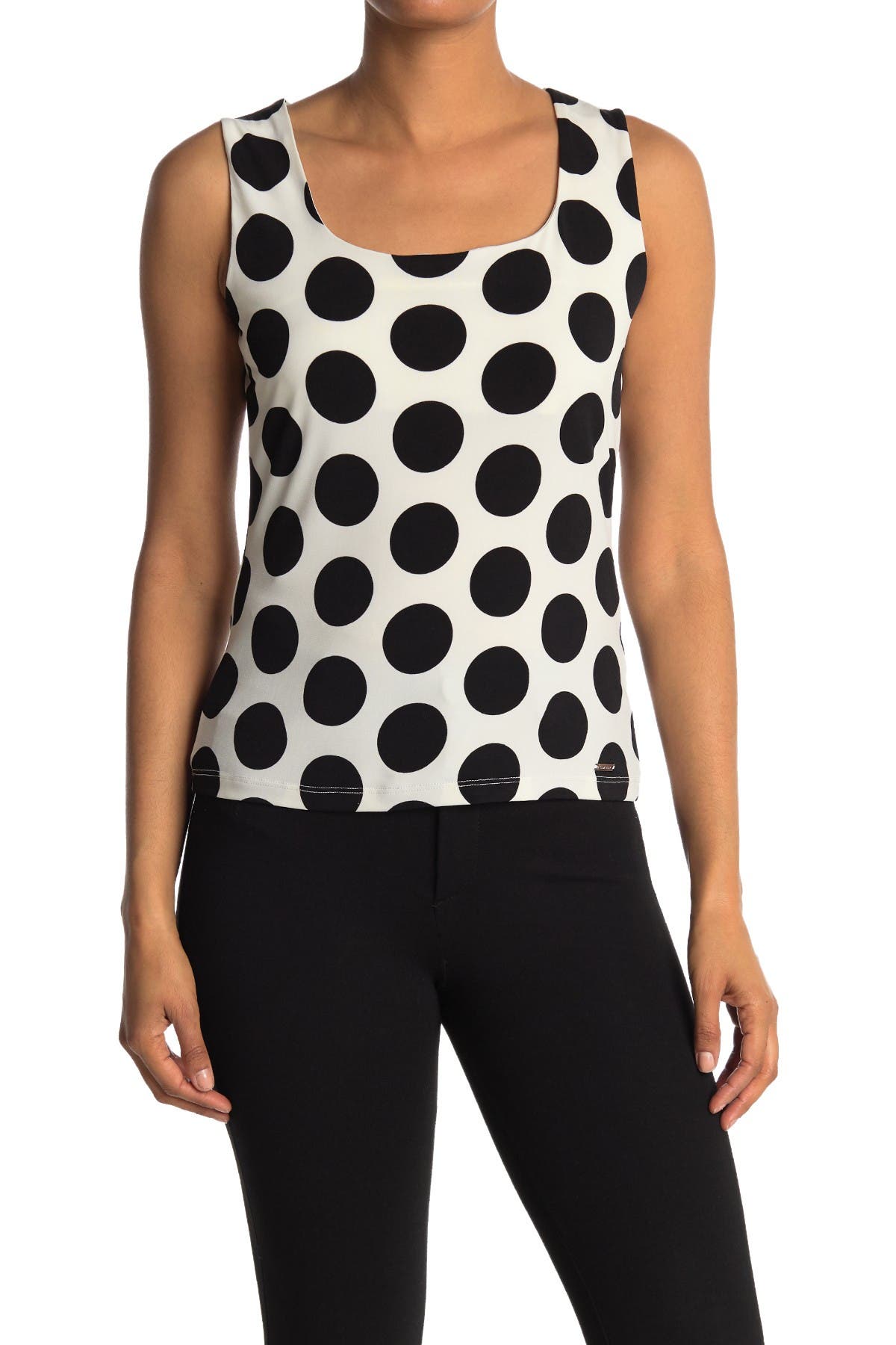 calvin klein polka dot top