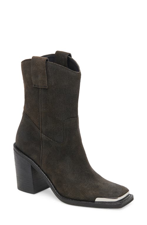 Dolce Vita Falon Bootie in Espresso Distressed Leather at Nordstrom, Size 7.5