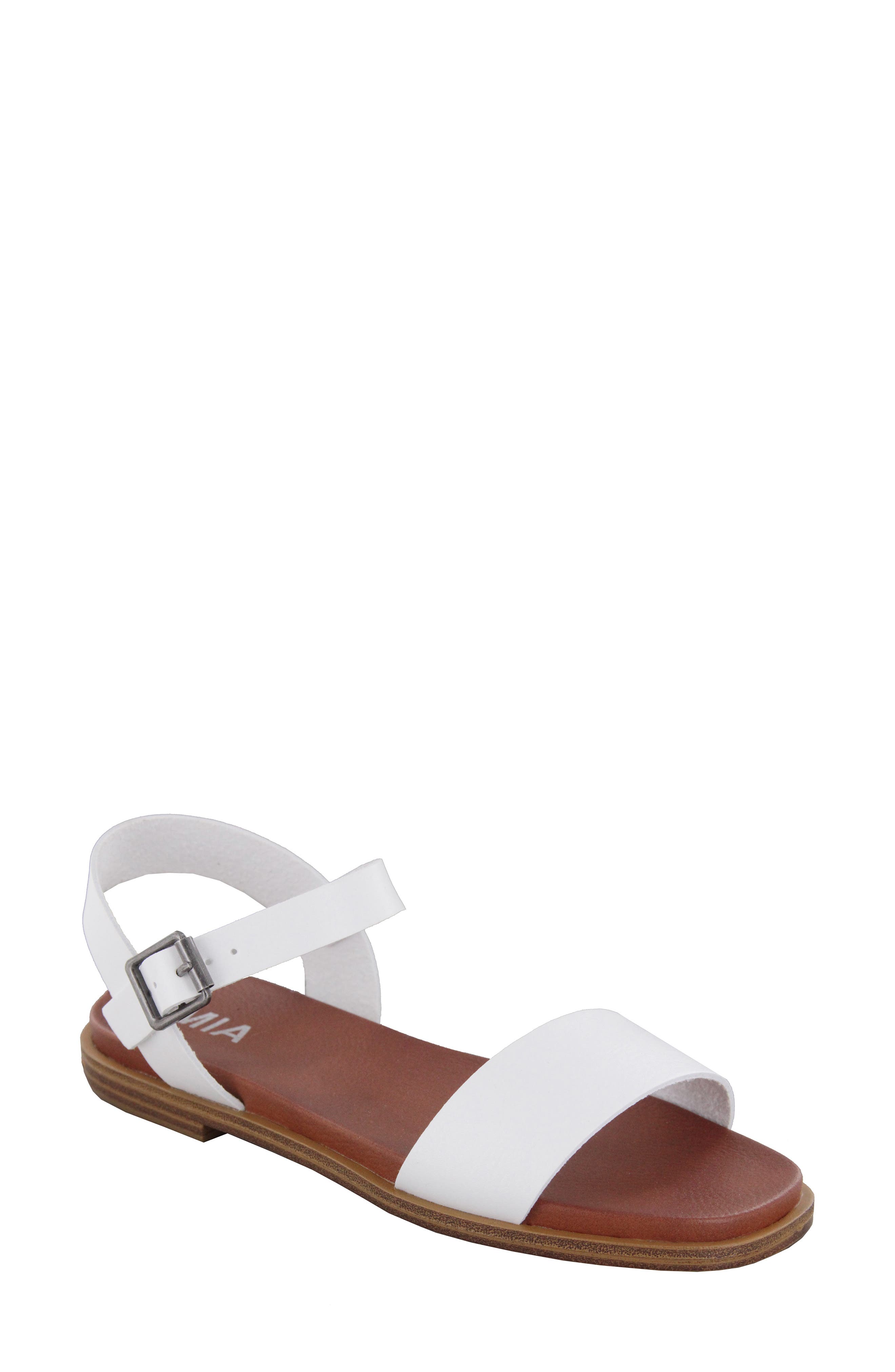 macys womens white flat sandals