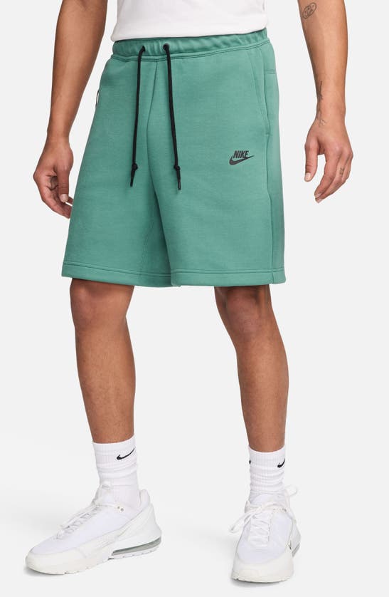 Shop Nike Tech Fleece Sweat Shorts In Bicoastal/ Black