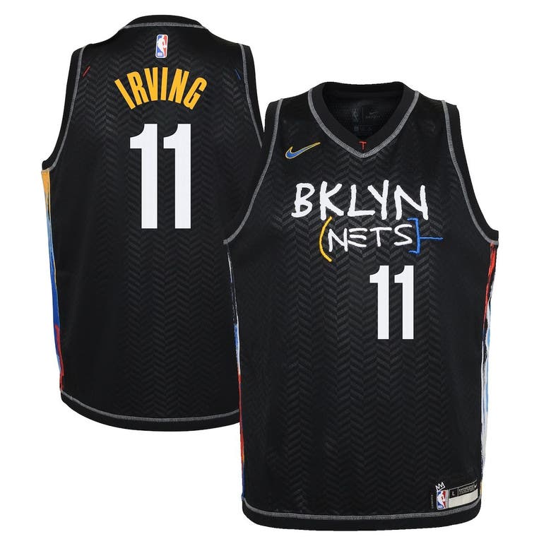 Youth Nike Kyrie Irving White Brooklyn Nets 2020/21 Swingman
