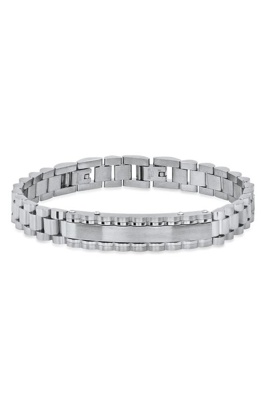 Hmy Jewelry Stainless Steel Chain Bracelet In Metallic