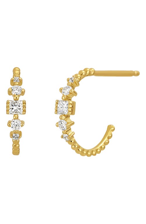 Bony Levy Mykonos Diamond Hoop Earrings in 18K Yellow Gold at Nordstrom