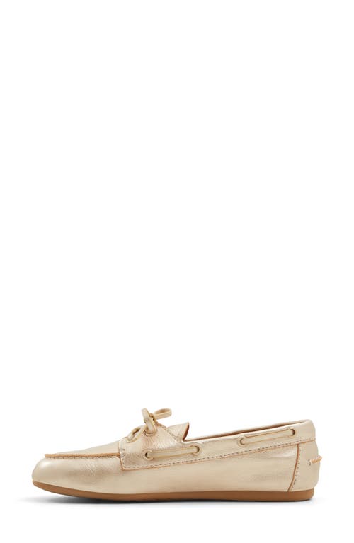 Aldo Sail Boat Shoe In Gold