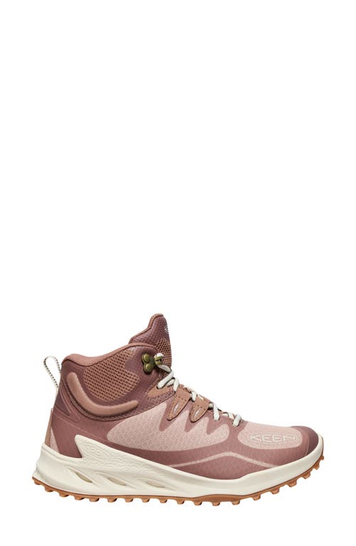 Keen Zionic Waterproof Hiking Boot In Warm Taupe/birch