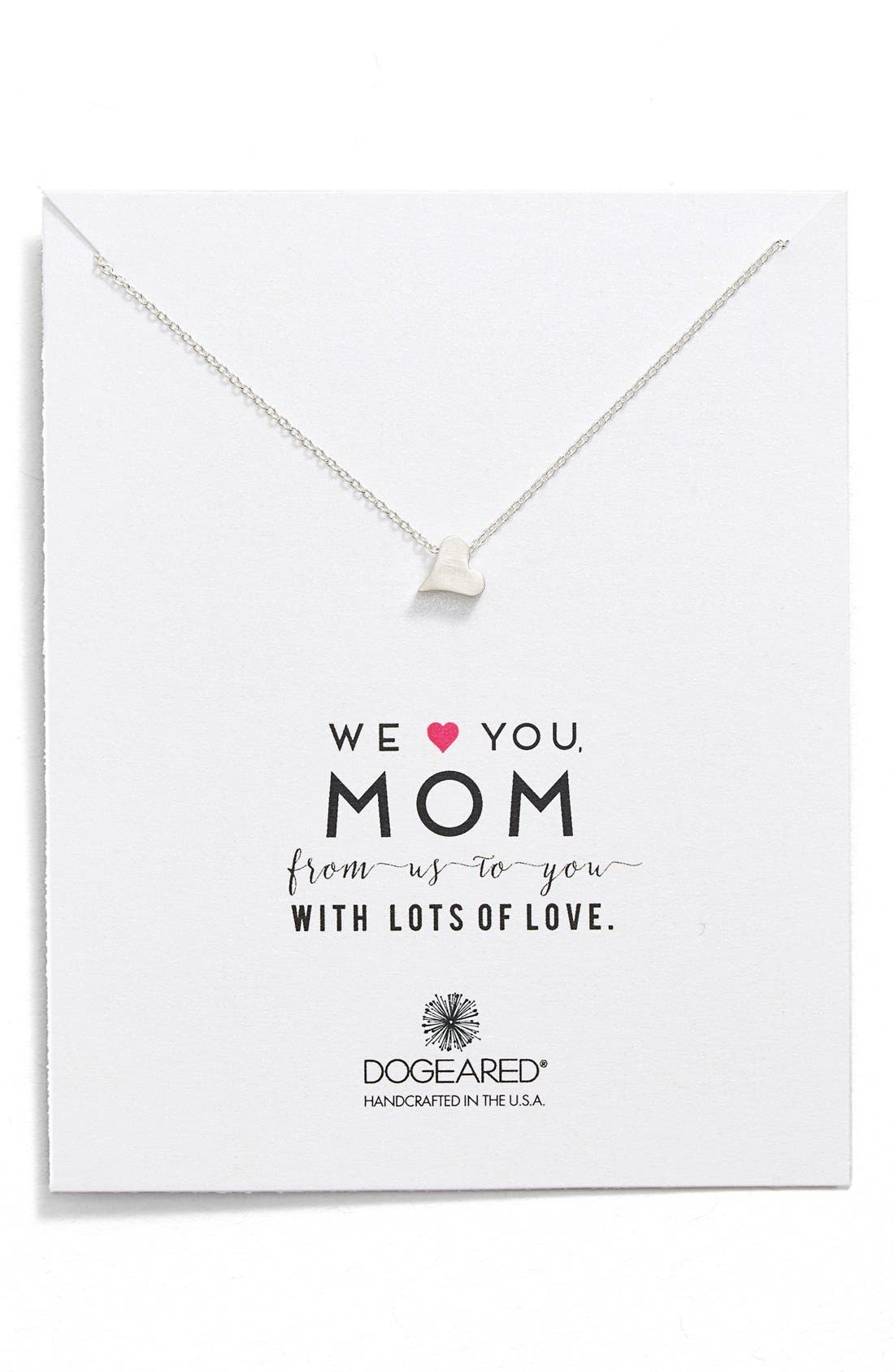 Dogeared 'We Heart You Mom' Heart Pendant Necklace Nordstrom