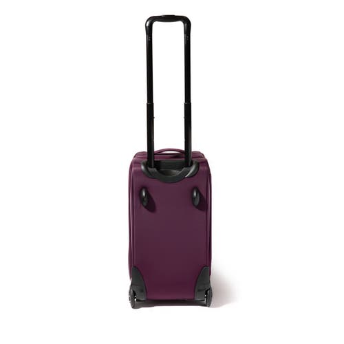 Baggallini Gramercy Carry-on Travel Roller Duffel Bag In Mulberry Twill