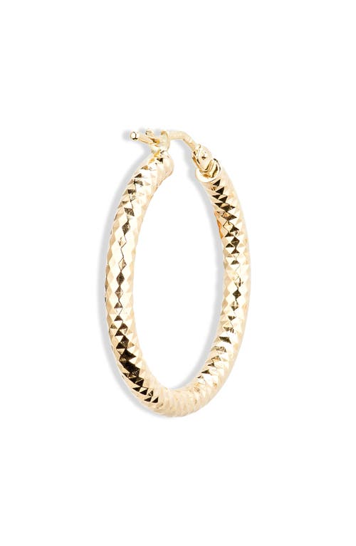 Bony Levy 14k Gold Diamond Cut Hoop Earrings In 14k Yellow Gold