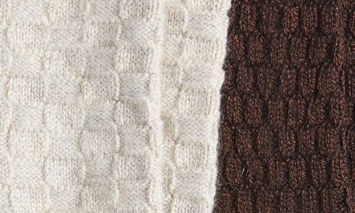 Hue Assorted 2-pack Textured Crew Socks In Oatmeal Pack