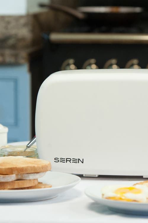 Berghoff Seren Toaster White/cream Panel Us Plug-main Unit In Cream