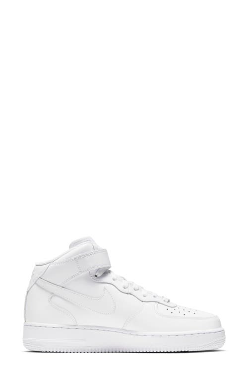 Shop Nike Air Force 1 '07 Mid Sneaker In White/white/white