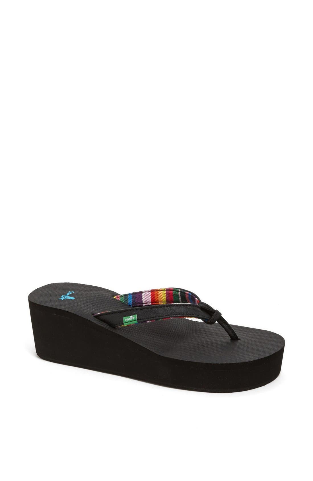 Sanuk 'Springwater' Wedge Flip Flop (Women) Nordstrom