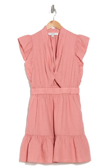 Shop Joie The Stevie Linen Dress In Canyon Rose
