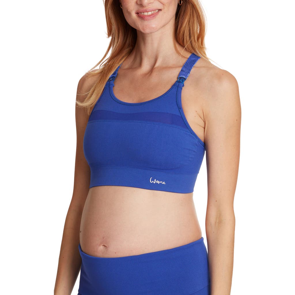 Cache Coeur Maternity/nursing Sports Bra In Electric Blue