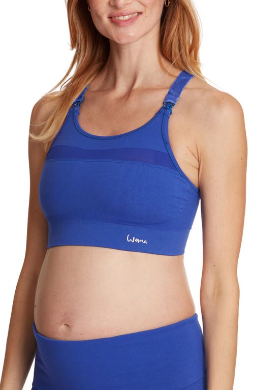 Cache Coeur Maternity/nursing Sports Bra In Electric Blue