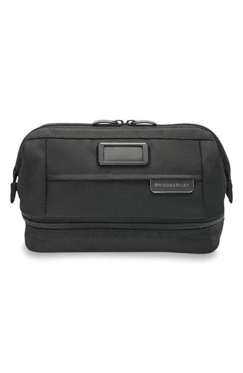 Large Men's Leather Toiletry Bag For Men>s Grooming Essentials