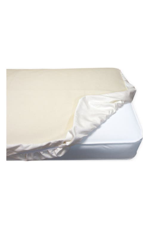 Naturepedic Organic Cotton Waterproof Fitted Crib Protector Pad in Natural at Nordstrom