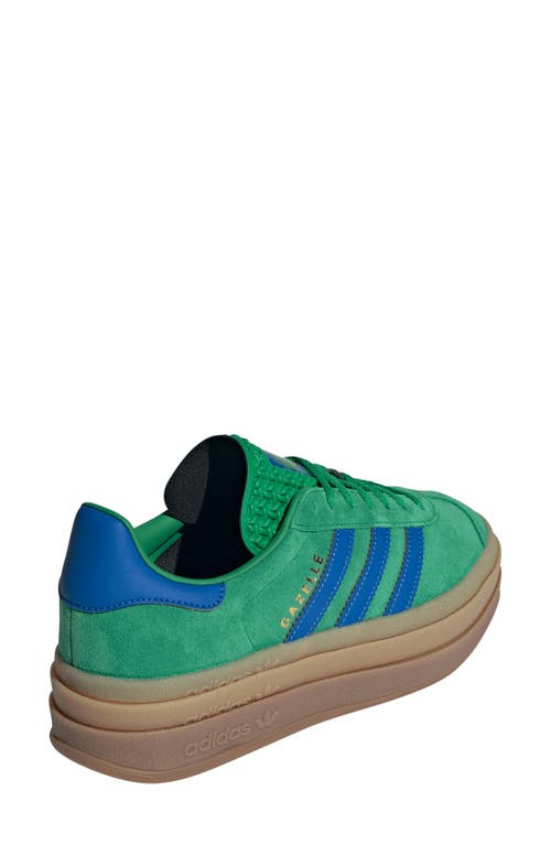 Shop Adidas Originals Adidas Gazelle Bold Platform Sneaker In Green/green/green