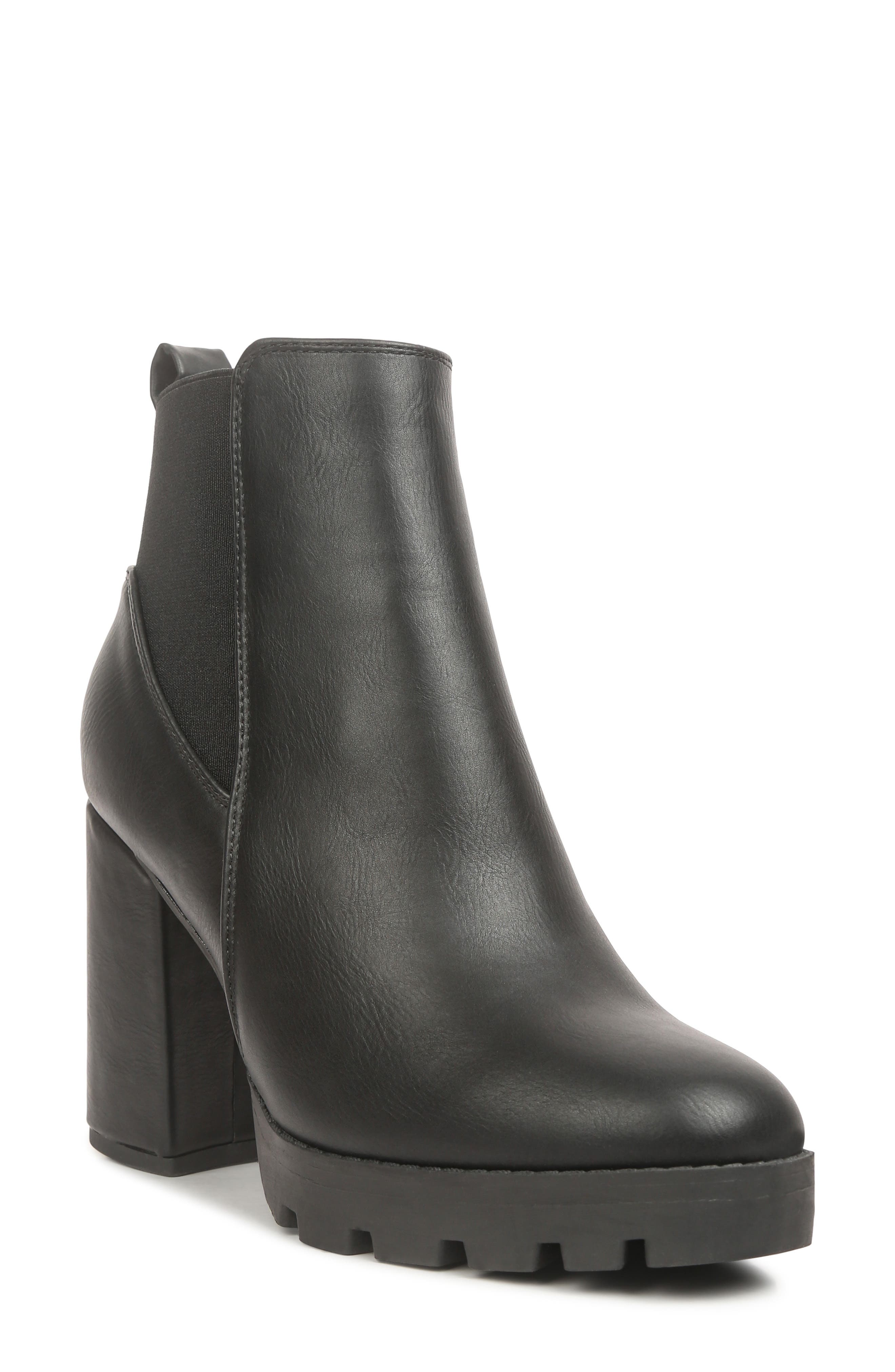 London Rag Bolt Lug Sole Bootie In Black | ModeSens