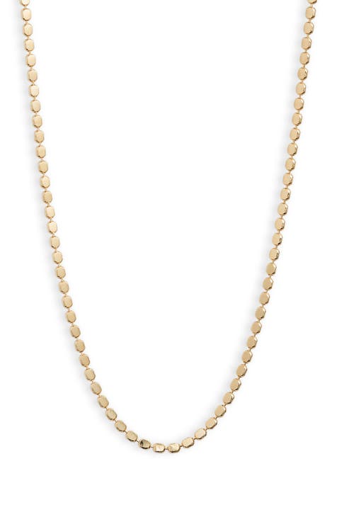 Thin Dot Chain Necklace
