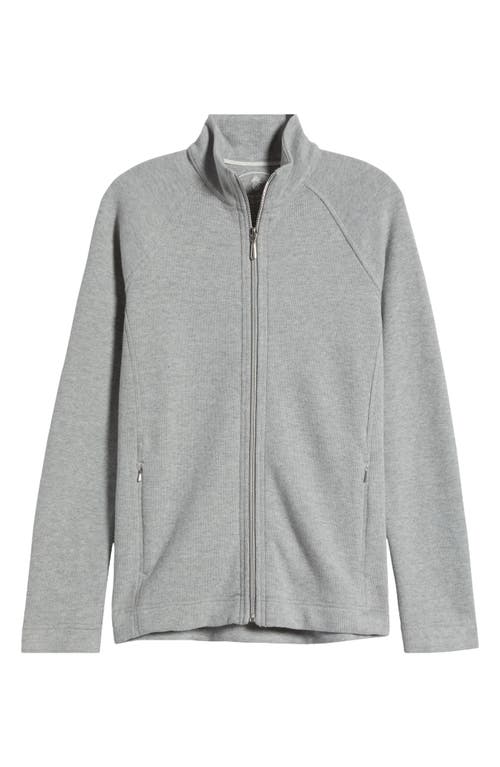 Shop Tommy Bahama New Aruba Zip Jacket In Fossil Grey Heather