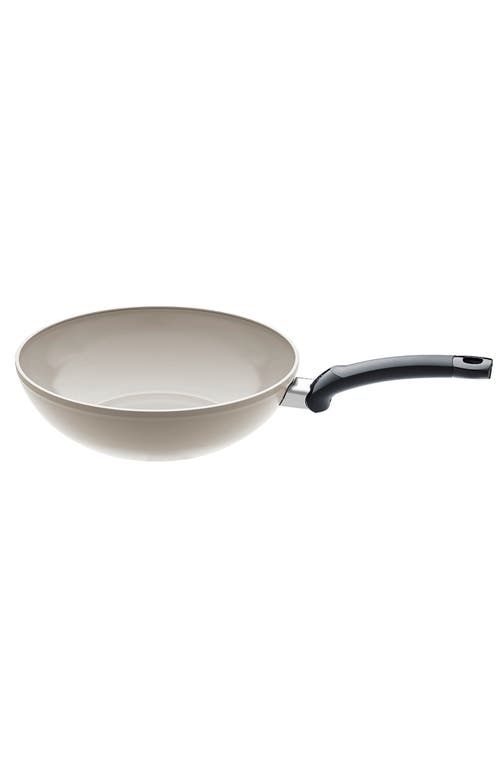Fissler Ceratal Ceramic Non-stick Wok In Warm Grey