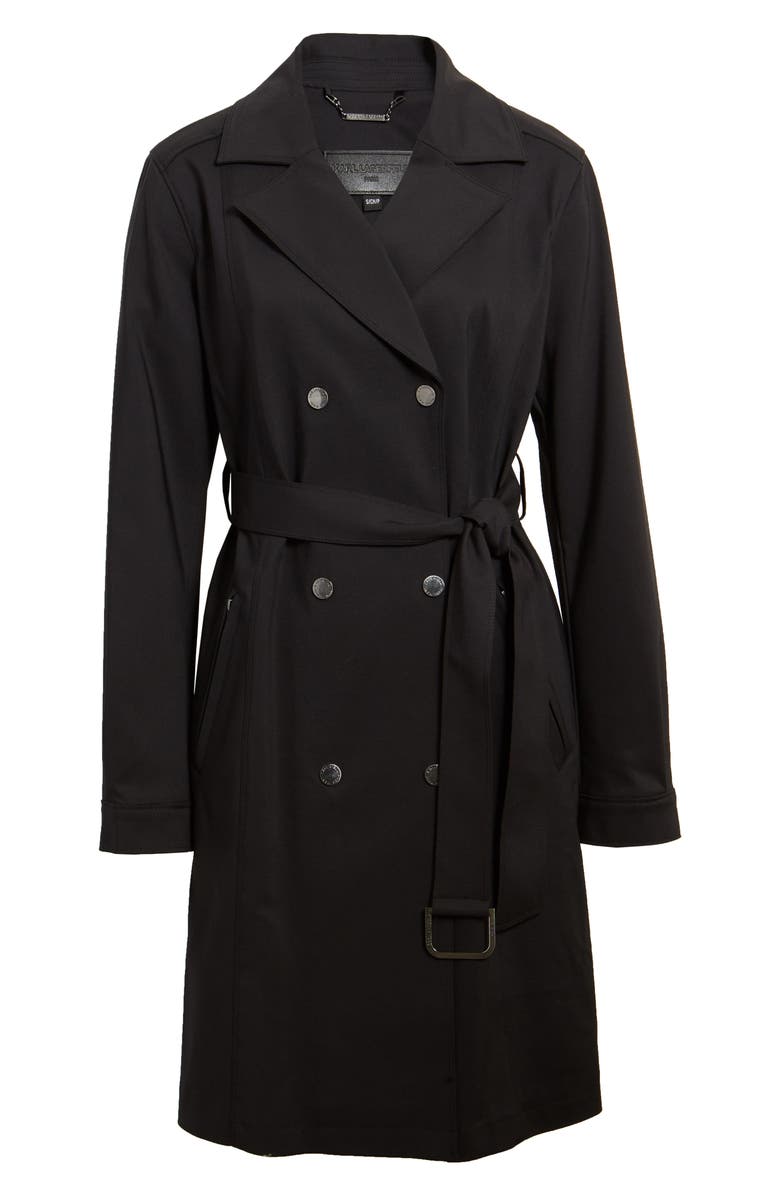 Karl Lagerfeld Paris Double Breasted Trench Coat | Nordstrom