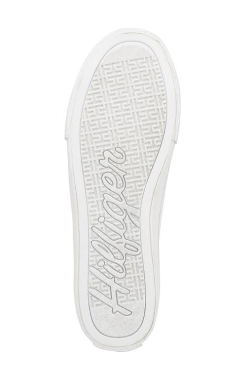 Shop Tommy Hilfiger Lyan Sneaker In White/silver
