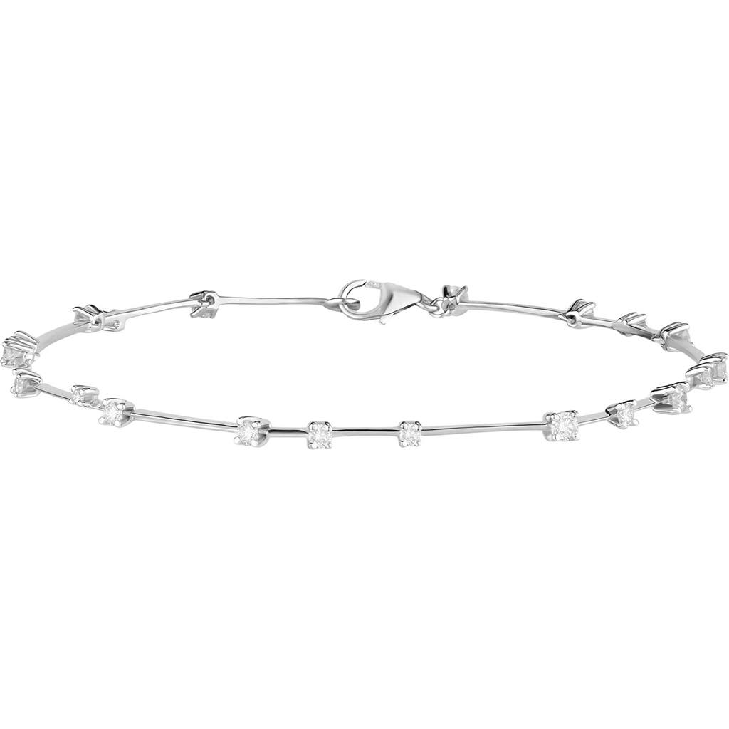 Lana Solo Moveable Diamond Bracelet in White Gold