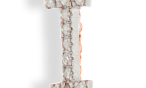 Meshmerise Bezel Diamond Initial Chain Necklace In Rose-i