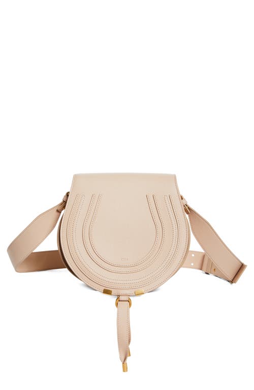 Chloé Large Marcie Leather Crossbody Bag in Cement Pink at Nordstrom