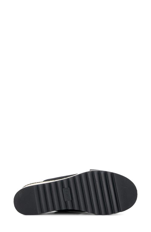 Shop Toms Diana Crossover Platform Wedge Sandal In Black