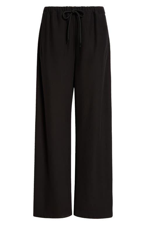 Alexander Wang High Waisted Pleated Pant With Logo Elastic Clothing In Faded Black