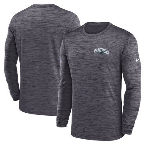 Men's Nike Charcoal San Francisco 49ers Sideline Velocity Athletic Stack  Performance Long Sleeve T-Shirt