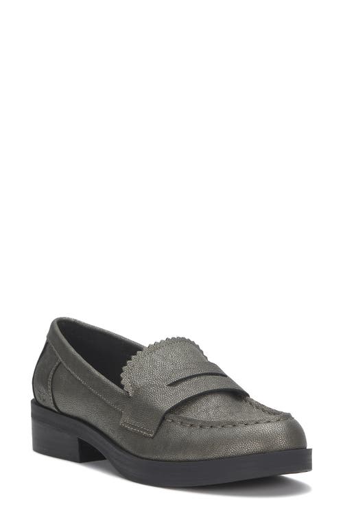 Shop Lucky Brand Floriss Penny Loafer In Pewter Rock