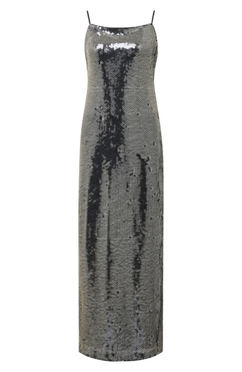 Ever New Corey Sequin Slipdress In Slate Grey