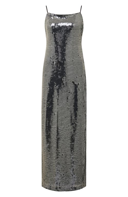 Shop Ever New Corey Sequin Slipdress In Slate Grey