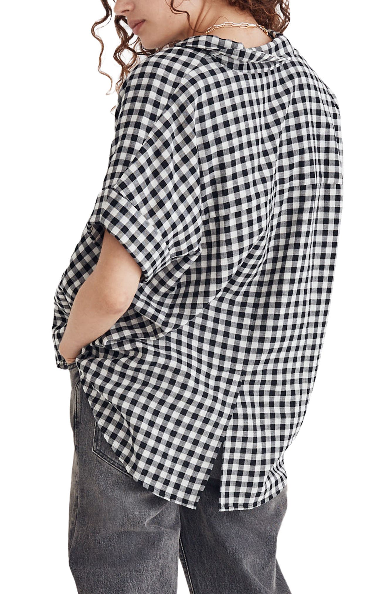 Madewell Swenson Gingham Double Faced Popover Shirt Nordstromrack