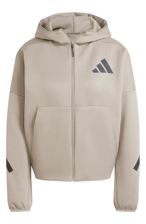 Shop Adidas Originals Adidas Z.n.e. Hoodie In Clay