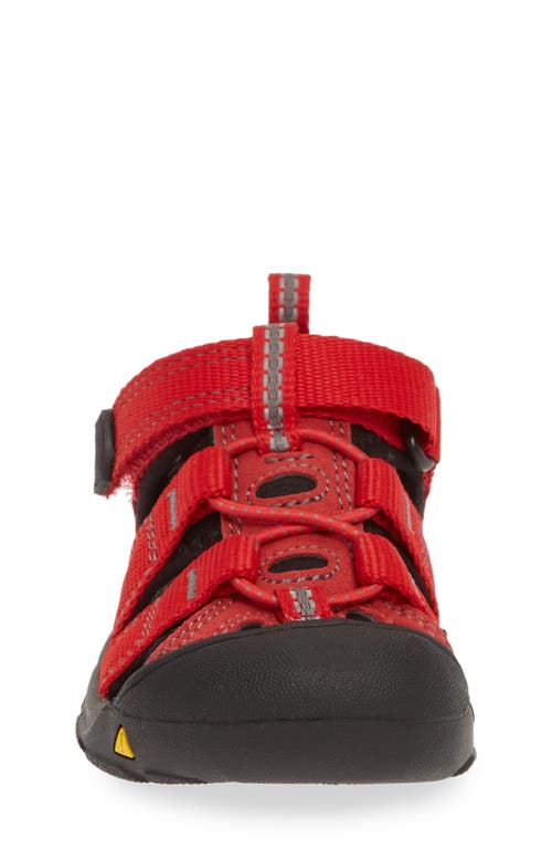 Shop Keen Kids' Newport H2 Water Friendly Sandal In Ribbon Red/gargoyle