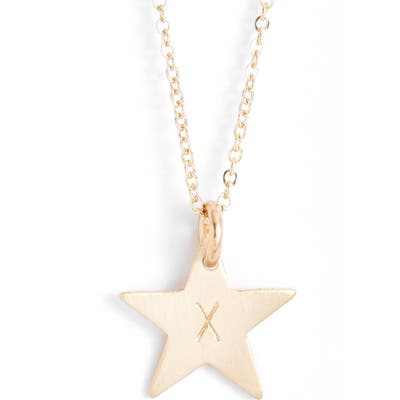 Nashelle 14K-Gold Fill Initial Mini Star Pendant Necklace