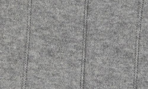 Bruno Magli Amicale Wide Rib Cashmere Sweater In Medium Grey