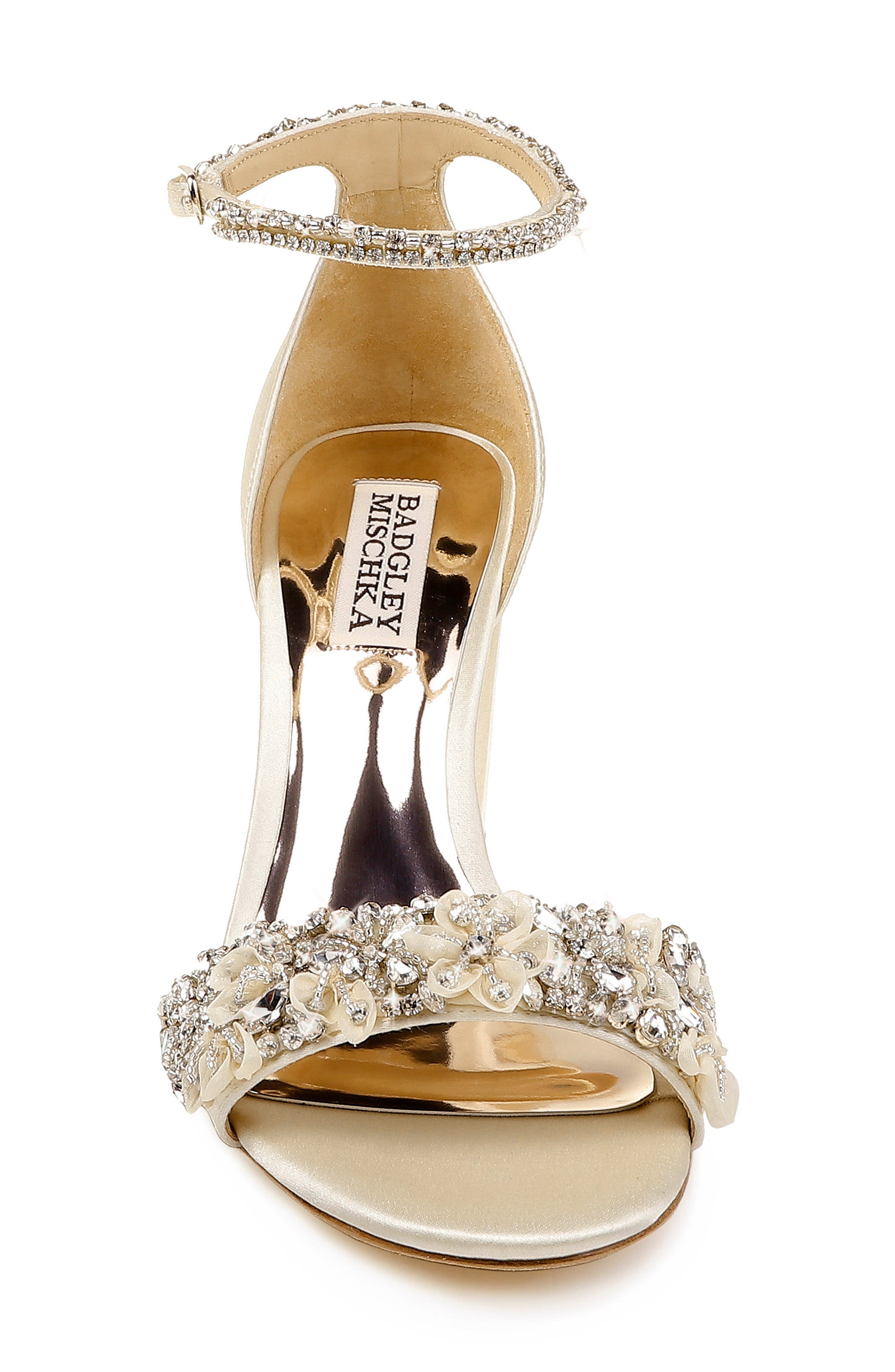 finesse satin block heel dress sandals