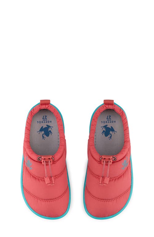 Hopfrög Kids Hoppuff Quilted Slipper In Dynamic Pink
