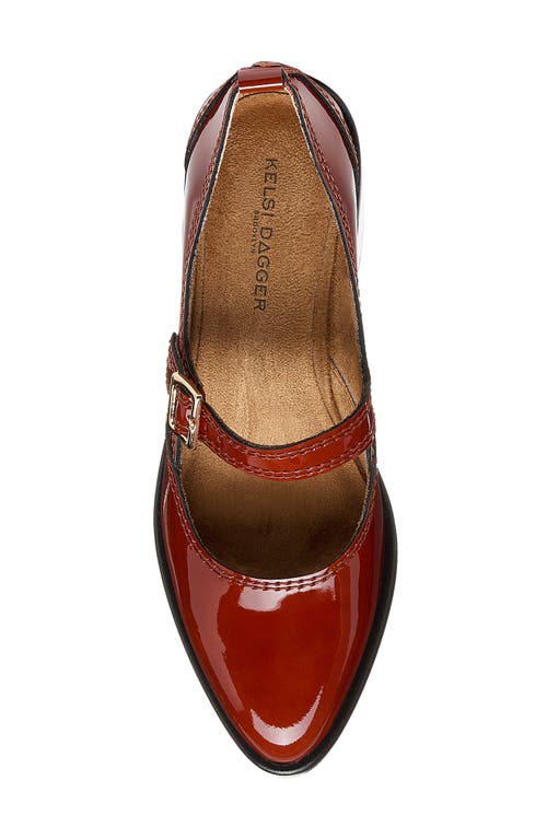 Shop Kelsi Dagger Brooklyn Elm Mary Jane Pump In Scarlet